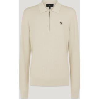 Belstaff Drift Knitted Polo T Shirt Grey