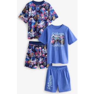Next Multi Bright Graffiti Gamer Short Pyjamas 2 Pack (3-16yrs)