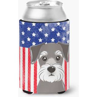 """" Caroline's Treasures BB2136CC American Flag og Schnauzer kan eller flaske hugger multicolor """"