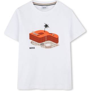 BOSS Logo Vehicle Graphic Kortærmet T-shirt10 år (140cm)