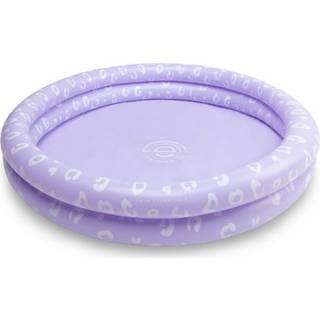 Swim Essentials Badebassin 100 cm, Lila Leopard