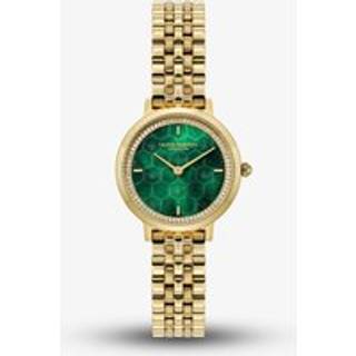Olivia Burton Gold Honeycomb Green Dial Watch