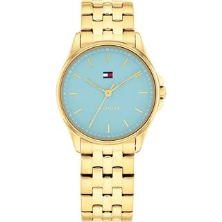 Gold-Plated Blue Dial Bracelet Watch