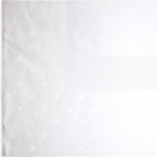 Tischdecke weiß mit Tupfen 90x90cm