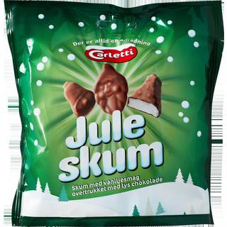 Carletti Juleskum Vanilije/Lys Chokolade 130 g.