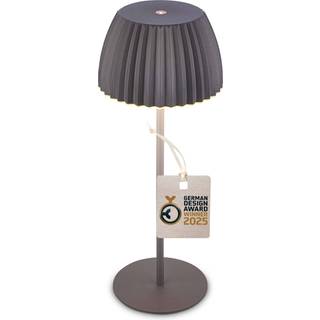 LED-bordlampe Brilo unplugged Riffle, 36 cm, antracit