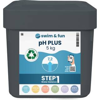 Swim & Fun PH-Plus 5,0 Kg, Grå