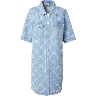ONLY Kjole - Belle Print - Light Blue Denim