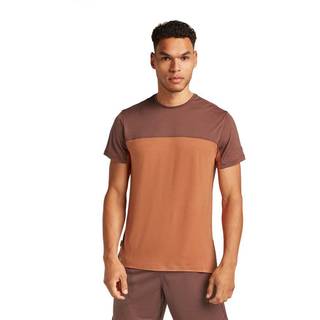 Icebreaker Merino 125 Cool-Lite Sphere III S/S CB Merino-shirt Herrer størrelse M farve orange