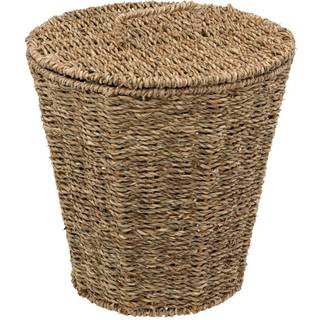 Five - Fletkurv med låg - Natur - 26cm x 26cm x 30cm - Lydia