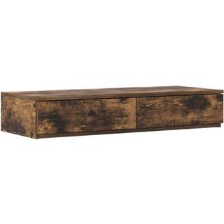 Sengeskuffer Røget Eg 90X36,5X16,5 Cm Lavet I Træ