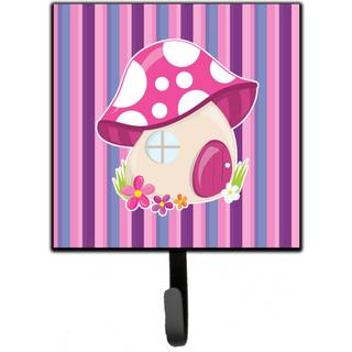 """" Caroline's Treasures Fairy House Pink og Purple Wall Hook Small Multicolor """"