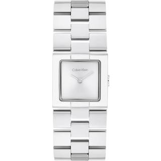 Stainless Steel Square Bracelet Watch - Silver - One Size