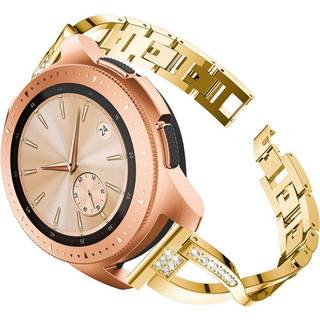 20m universell X-formet legering klokkerem med strass - guld