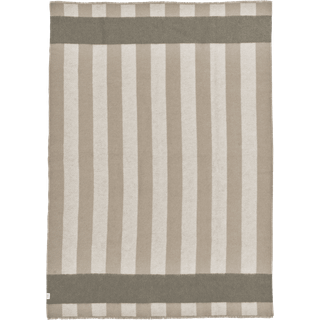 Scandi Living Aisles uldplaid 130x180 cm Beige
