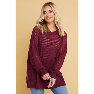Yours Curve Yours Curve Purple Side Split Jumper