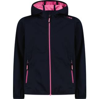 CMP Girl's Jacket Fix Hood Light Softshell Softshelljakke Børn størrelse 116 farve sort/blå