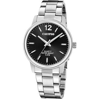 Calypso K5864/6 Herren-Quarzuhr Stahl/Schwarz