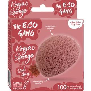 The Eco Gang Konjac Rensesvamp Rødt Ler t. Ansigt og Krop