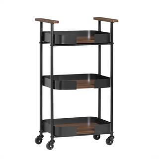 SoBuy Køkkenvogn på hjul - Vintage Design, 3 Etager, Metal/MDF