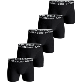 Björn Borg Cotton Stretch Boxers 5-pack Sort, 158-164