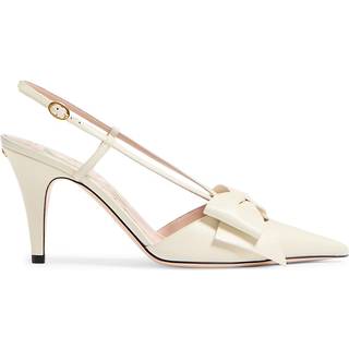 Valentino Garavani Bowow 85 leather slingback pumps - white - EU 36.5