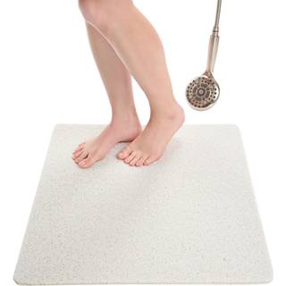 Enkosi loofah brusebadmåtte non slip - brusemåtter til brusere anti slip til ældre - brusemåtter til badeværelse - firkantet bruser matt non slip