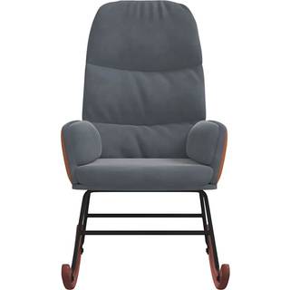 gyngestol fløjl mørkegrå