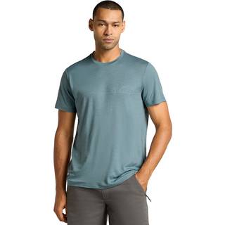 Icebreaker Men's Merino 150 Tech Lite Shortsleeve Tee Single Line Camp Blue Ash, L