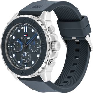 Blue Silicone Bezel Sub-Counter Watch