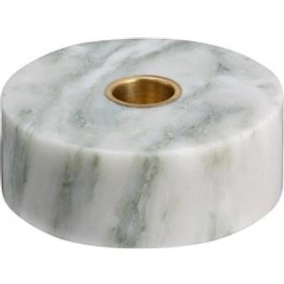 Marble Round Lysestage, Light Green