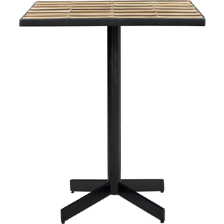 House Doctor Stripe café bord 62x62 cm. Dusty rose-beige