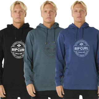 Rip Curl Stapler Hood Hoodie Herrer størrelse XL farve blå