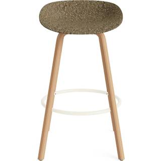 Normann Copenhagen Mat Barstol 75 cm Bøg/Creme/Seaweed