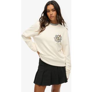 Superdry Superdry Cream Oversized Tattoo Graphic Sweatshirt
