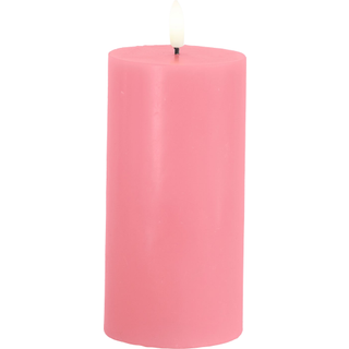 Sirius Sille LED-bloklys old rose Ø7.5x15 cm