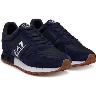 EA7unisex. X8X151_XK354 Black & White Legacy-sko marineblå (45 1/3), Fast, Blonder, Casual