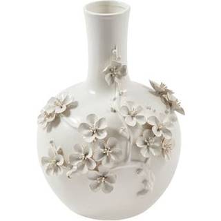 POLSPOTTEN Vases - '3D Buttercup' vase, white in WHITE Ceramic