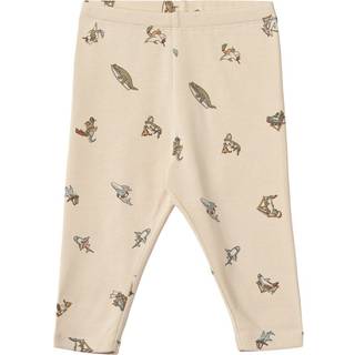 Wheat GOTS Silas Jersey-bukser Beach Friends 86 cm  Creme  86 cm  Unisex