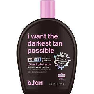 B.Tan UV Tanning Bed Lotion | Jeg vil have den mørkeste solbrun