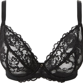 Ann Summers Ann Summers Black DD+ Non Pad Plunge Sexy Lace Underwired Bra