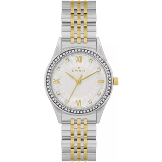 Spirit SP4001 Two Tone Stone Set Bracelet Watch - W27139