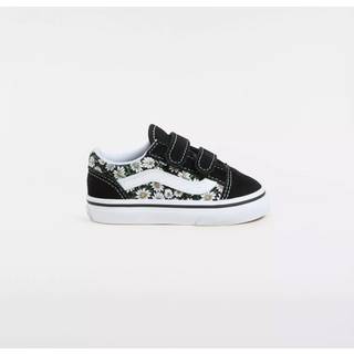 Vans - Toddler Old Skool Daisies Shoes (1-4 Years), Black, Size: 23.5 - Black - 23.5
