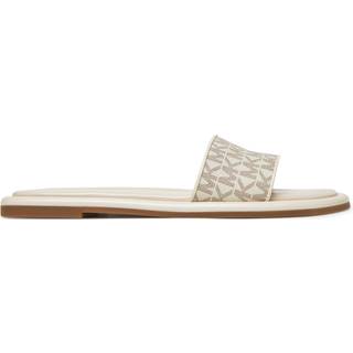MK Dana Signature Logo Slide Sandal - Natural - Michael Kors - EU 35