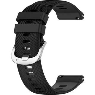 Silikonearmbånd til Garmin Forerunner 165 18mm - Sort