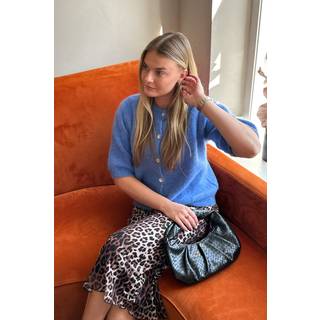 Noella Kae SS Knit Cardigan Dove Blue
