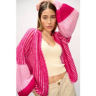 Noella Liana Knit Cardigan Pink Bubblegum