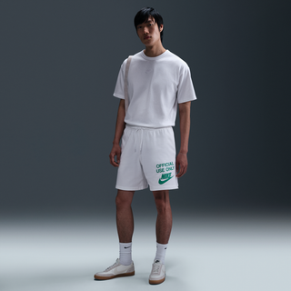Maskinstrikkede Nike Club-shorts til mænd - hvid - XS