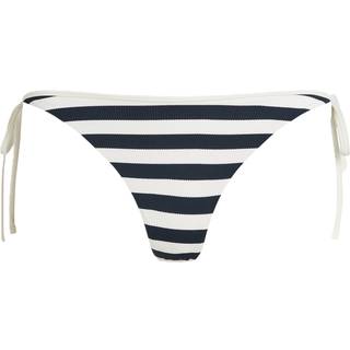String Side Tie Bikinitrusser, Stripe Dark Night Navy/Ivory, XL