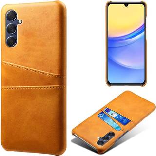 SKALO Samsung A15 5G PU-læder Cover med Pung - Brun